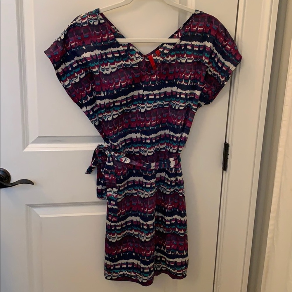 A silk mid length dress